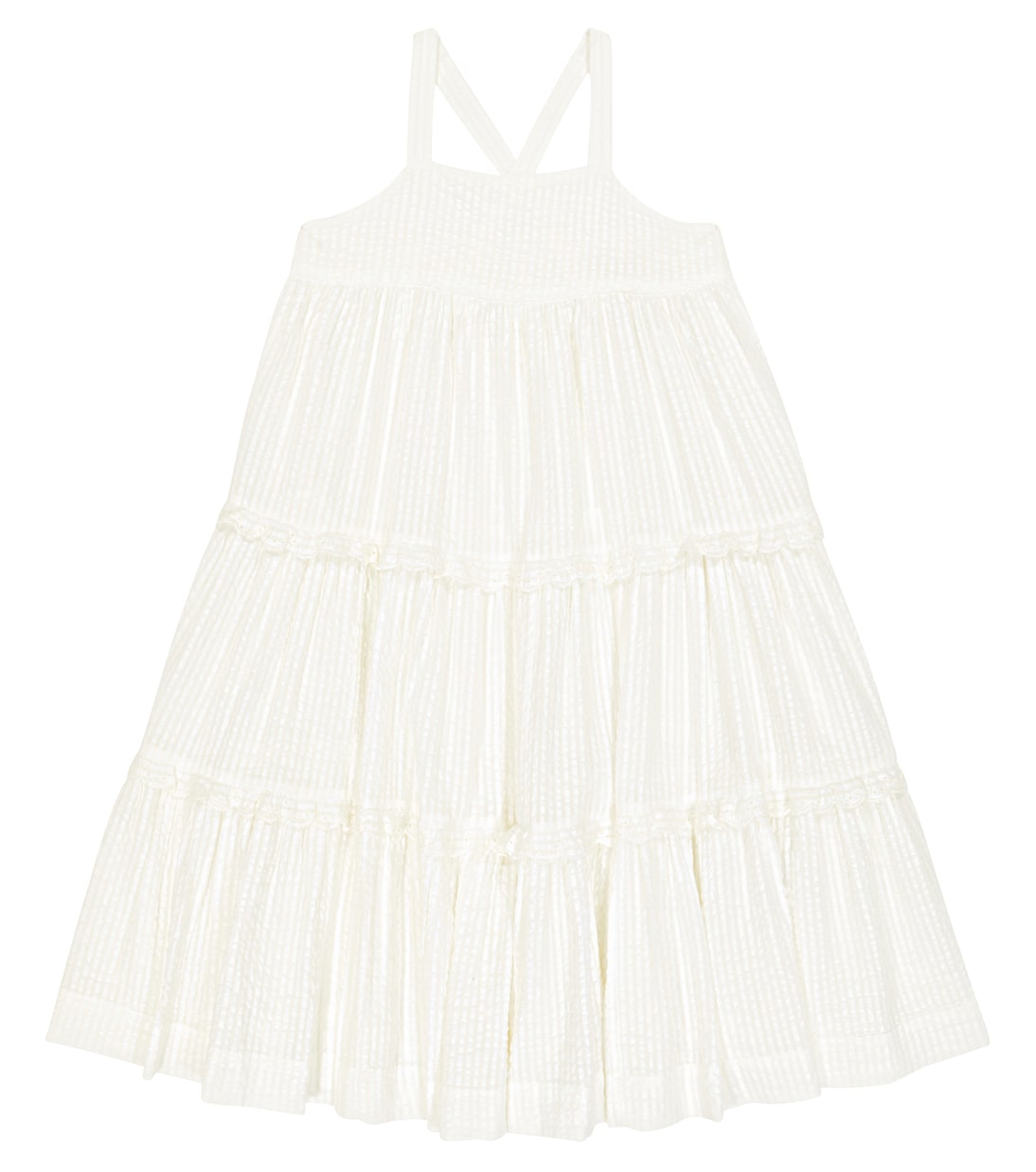 Abito Cherish in cotone con pizzo | Bonpoint