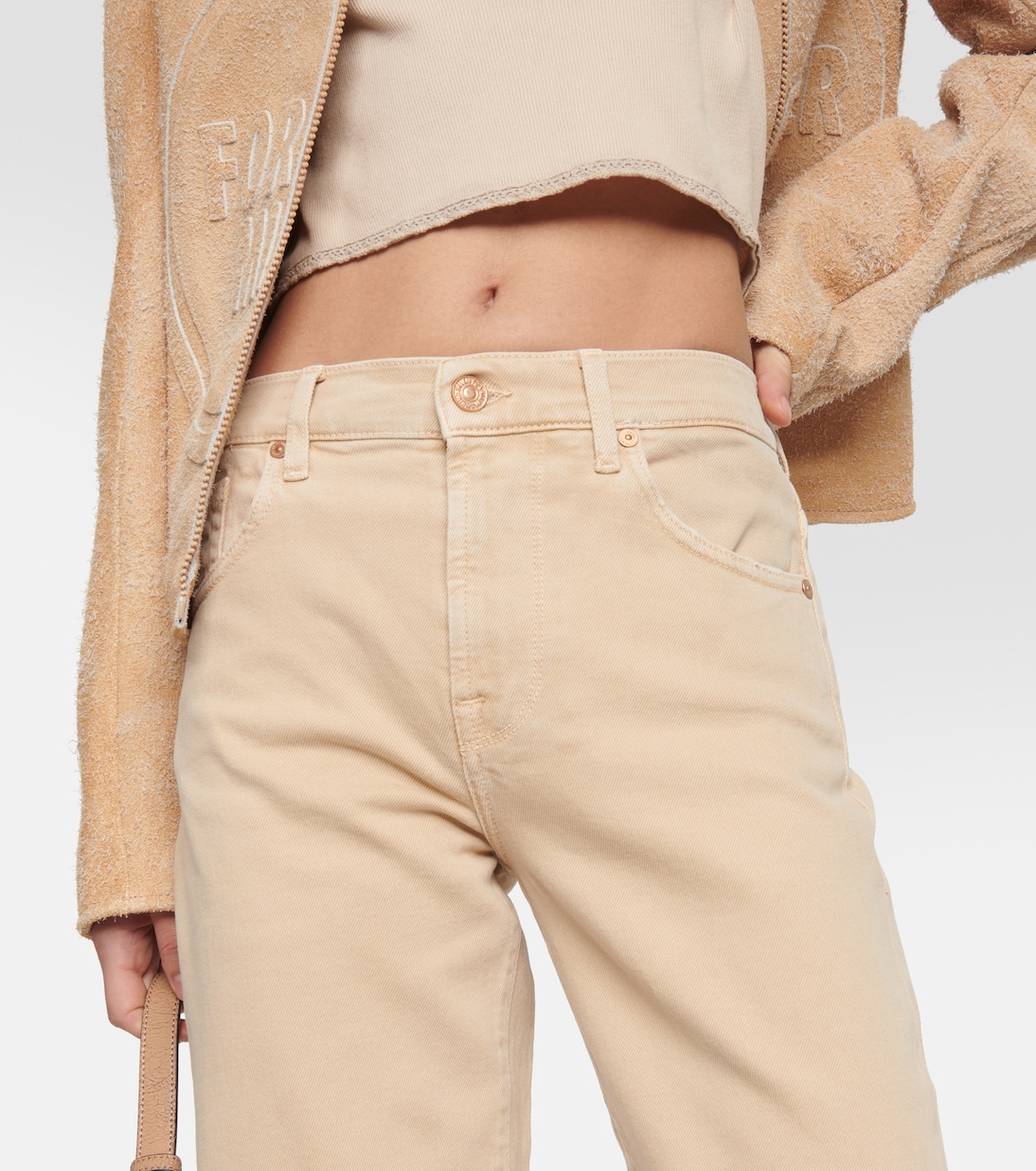 High-Rise-Hose Tess aus Baumwolle | 7 For All Mankind