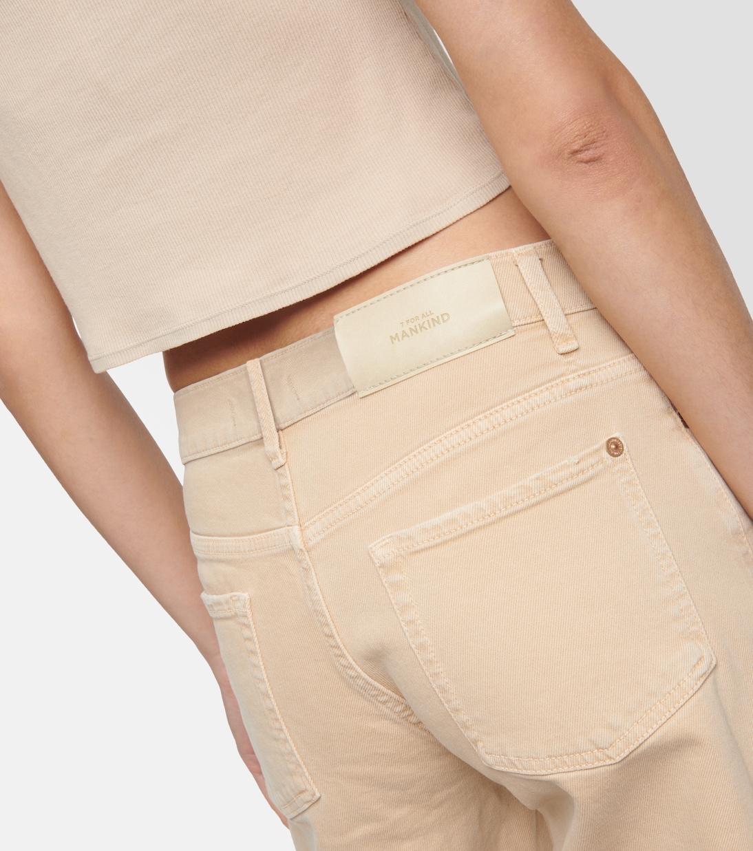 High-Rise-Hose Tess aus Baumwolle | 7 For All Mankind