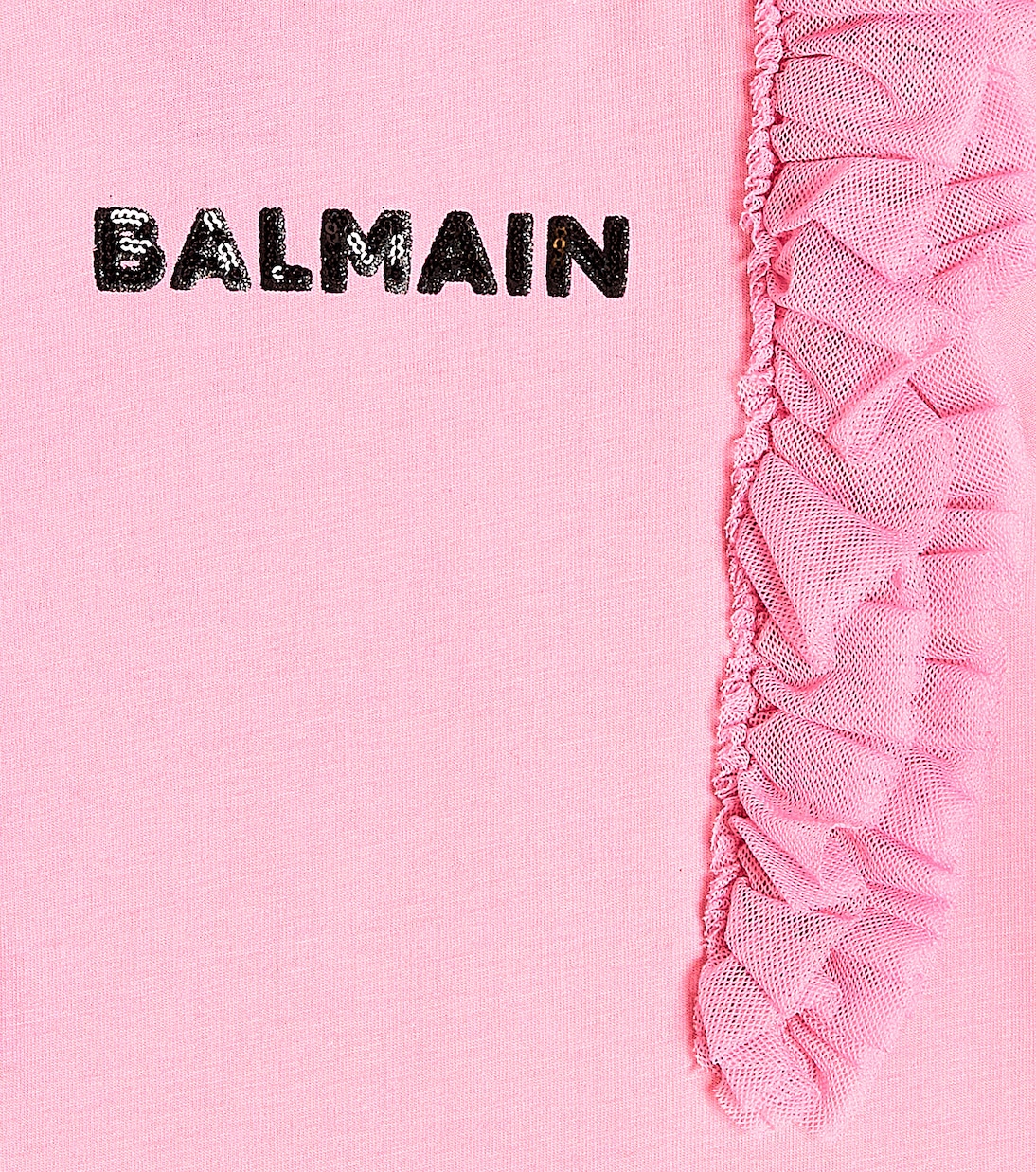 Baby Kleid aus Baumwoll-Jersey | Balmain Kids