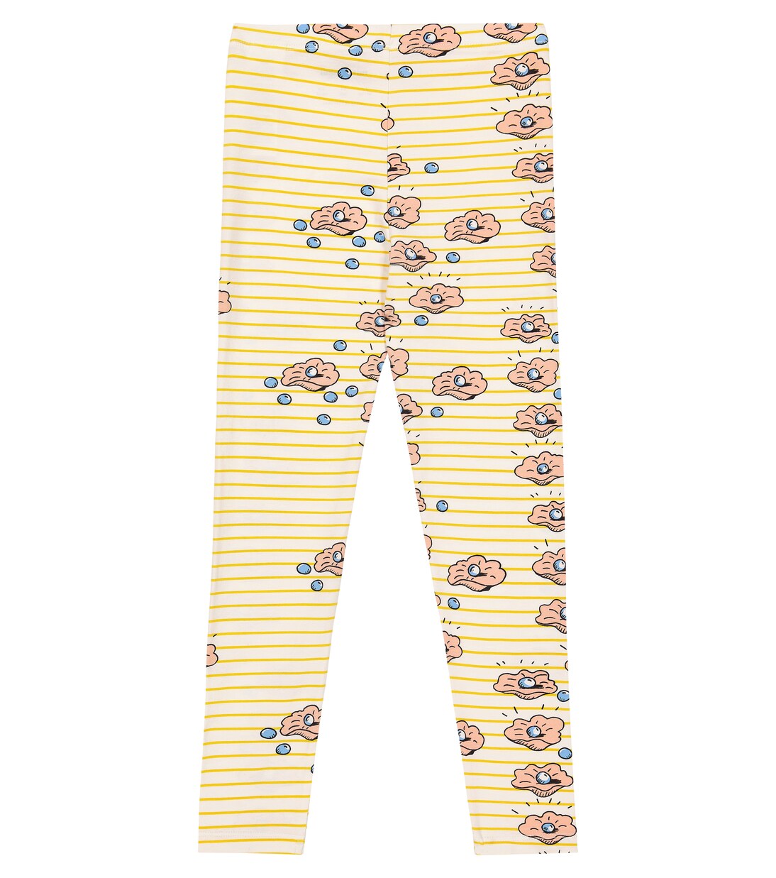 Seashell printed cotton leggings | Mini Rodini