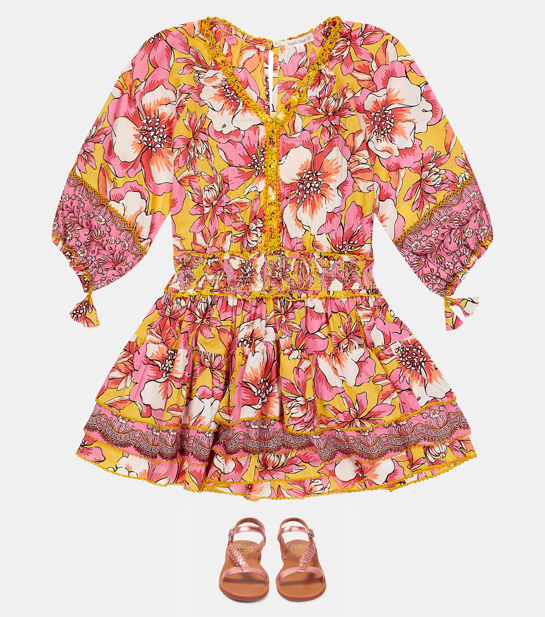 Bedrucktes Kleid Ariel | Poupette St Barth Kids