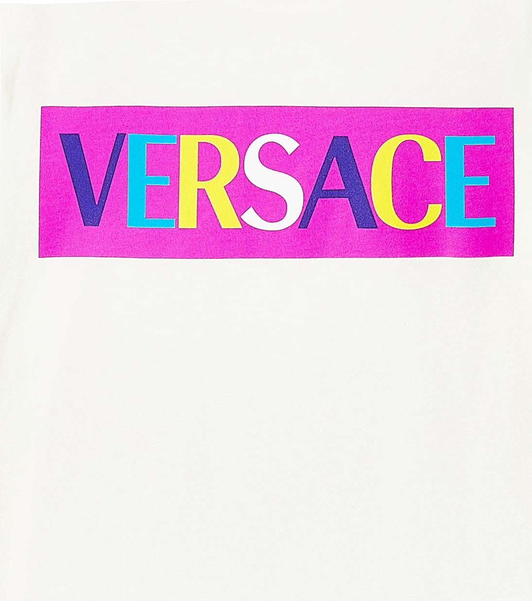 Camiseta en jersey de algodón estampada | Versace Kids