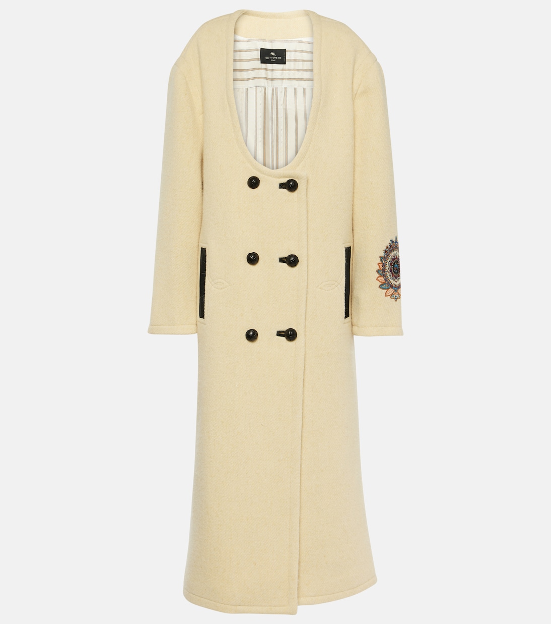 Cappotto in misto lana con ricamo | Etro