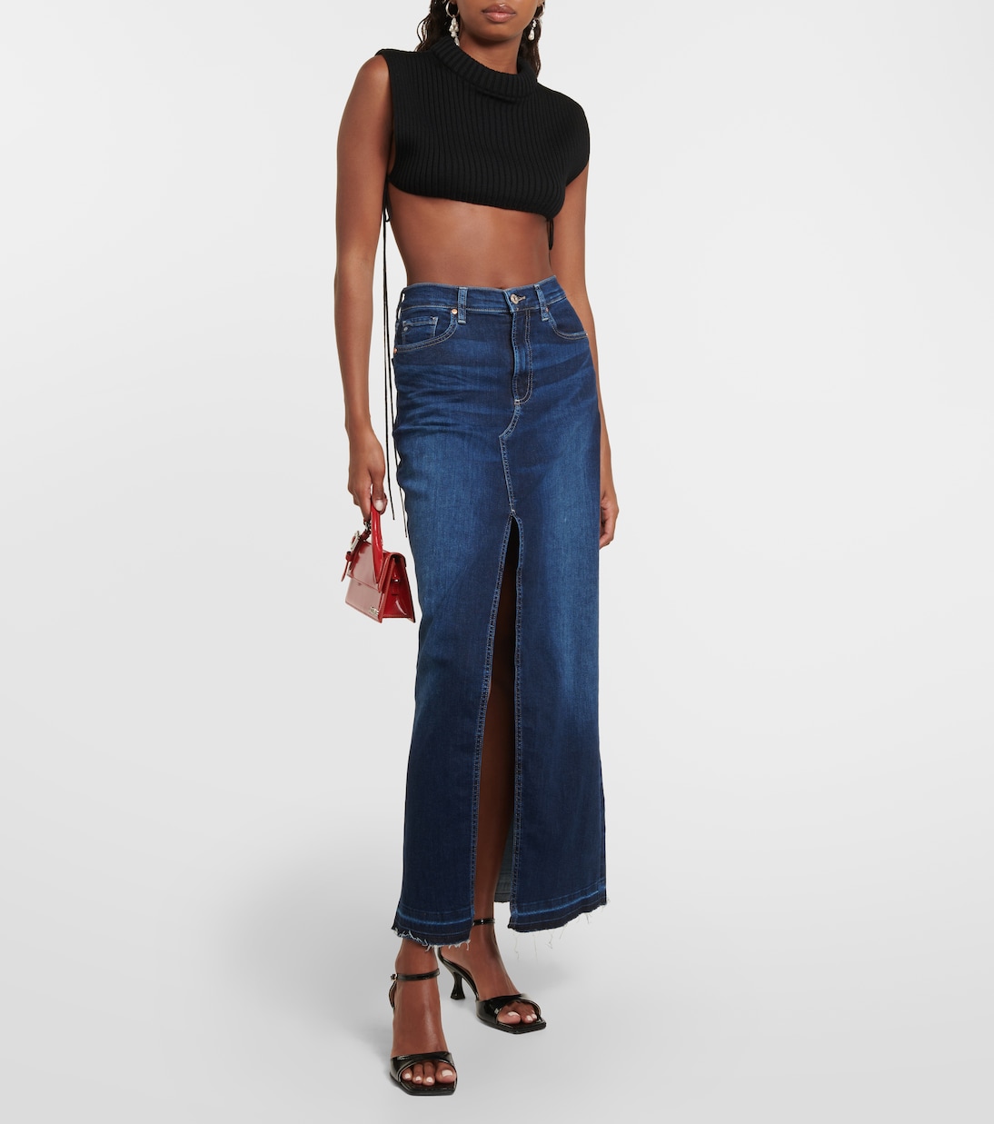 High-Rise-Jeansrock | AG Jeans