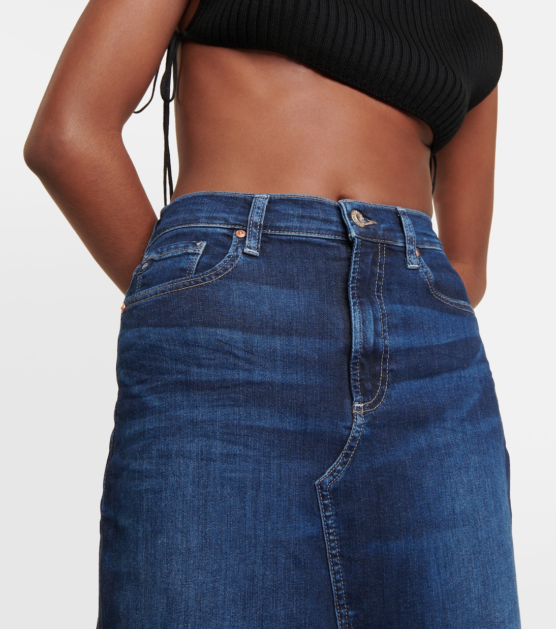 High-Rise-Jeansrock | AG Jeans
