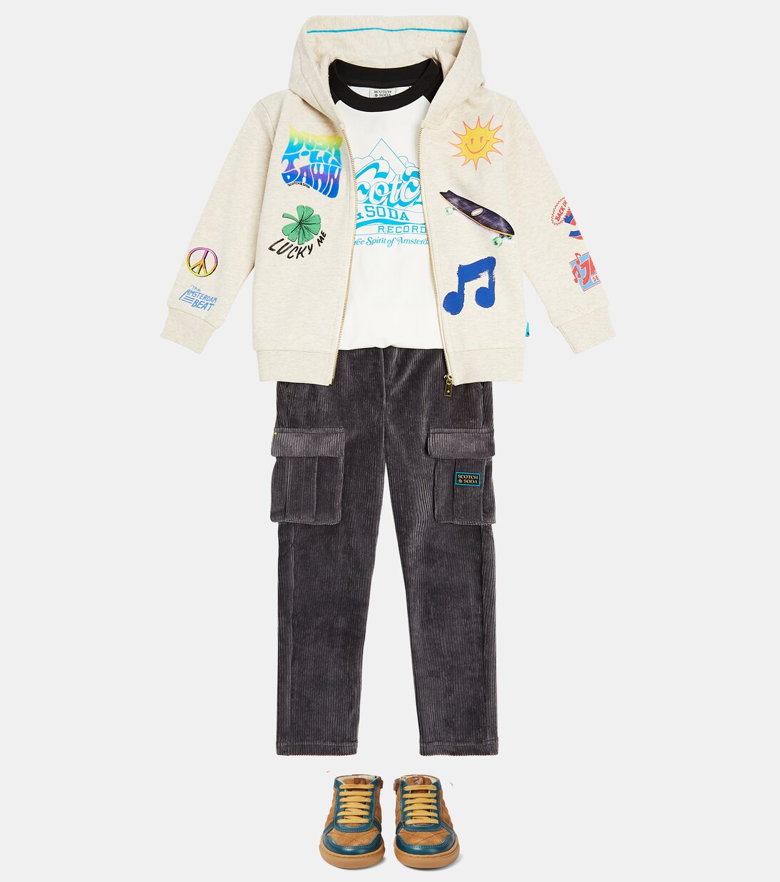Cardigan imprimé en coton | Scotch & Soda Kids