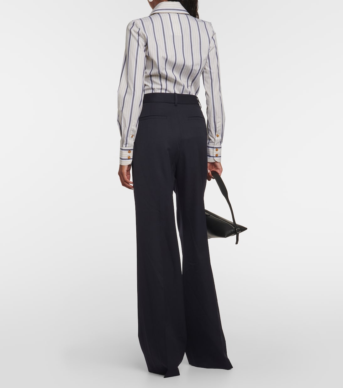 Pantalon ample Flavie en laine vierge | Nili Lotan