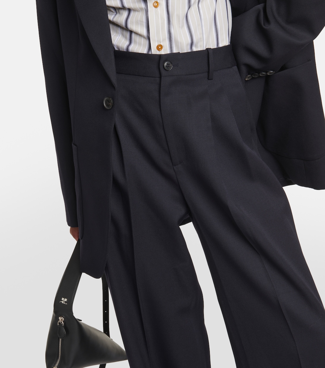 Pantalon ample Flavie en laine vierge | Nili Lotan