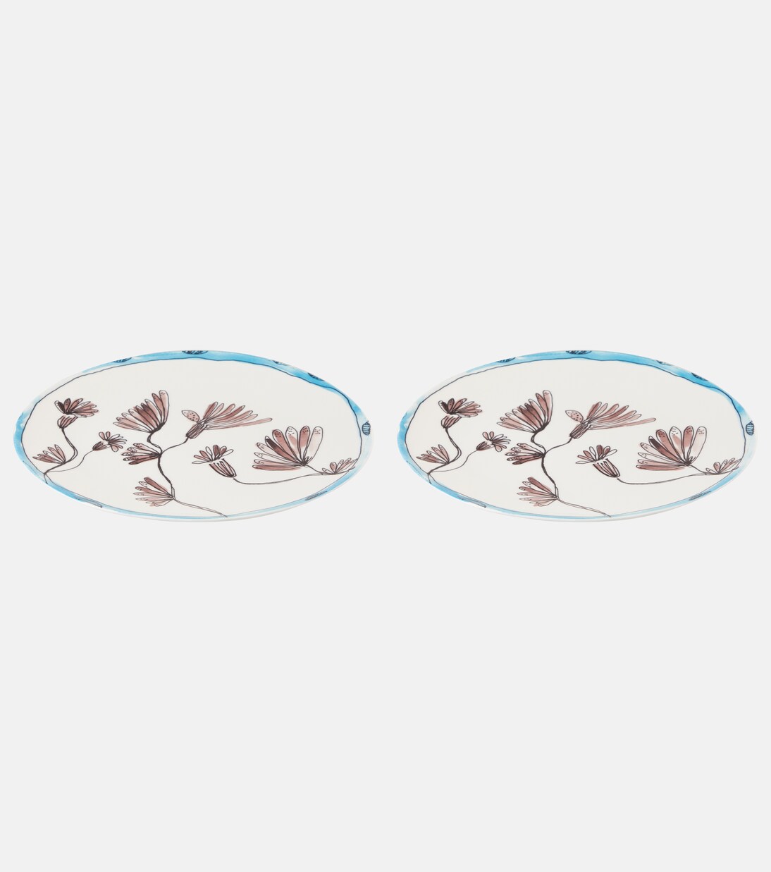x Marni Camelia Aubergine set of 2 serving plates | Serax