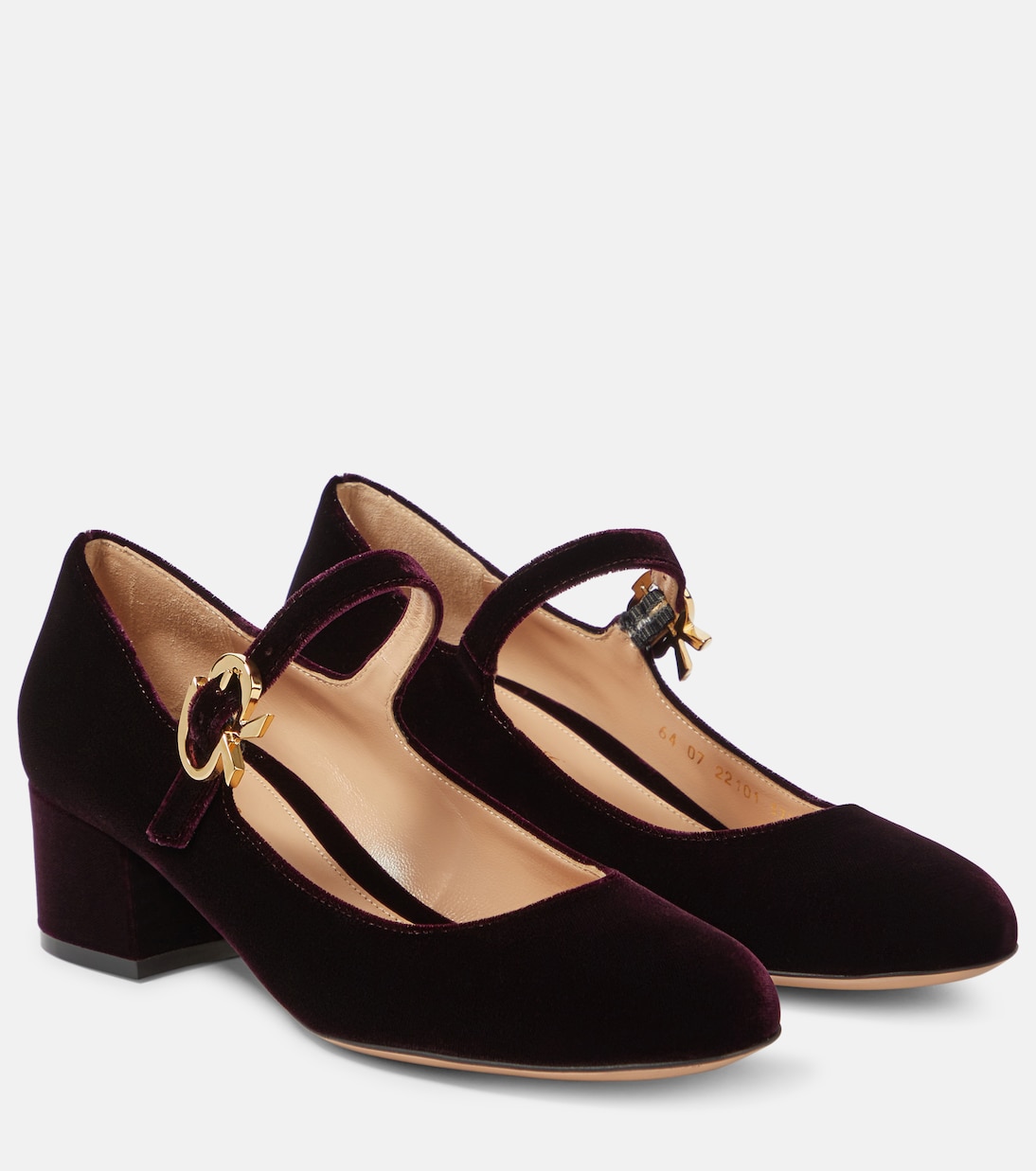 Mary Ribbon 45 velvet pumps | Gianvito Rossi