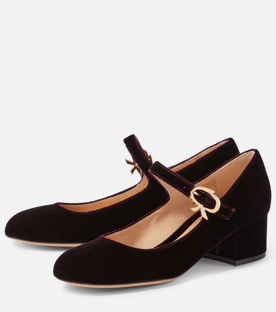 Mary Ribbon 45 velvet pumps | Gianvito Rossi