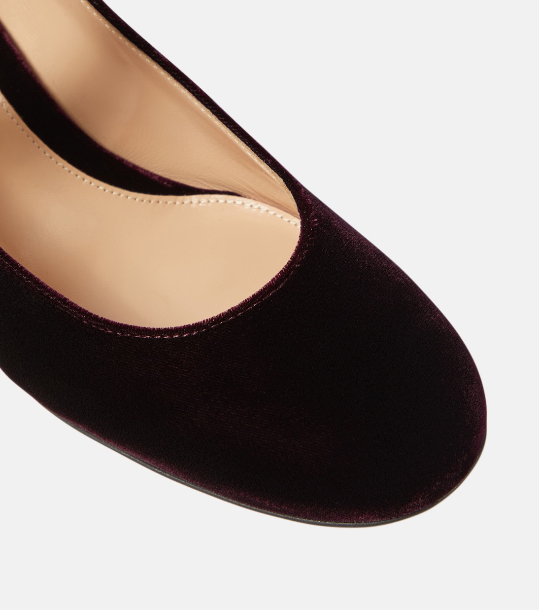 Mary Ribbon 45 velvet pumps | Gianvito Rossi