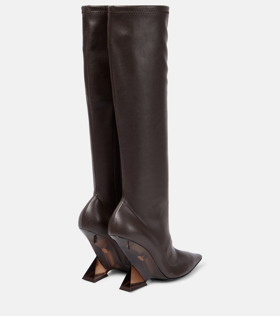 Bottes Cheope en cuir et cuir synthétique | The Attico