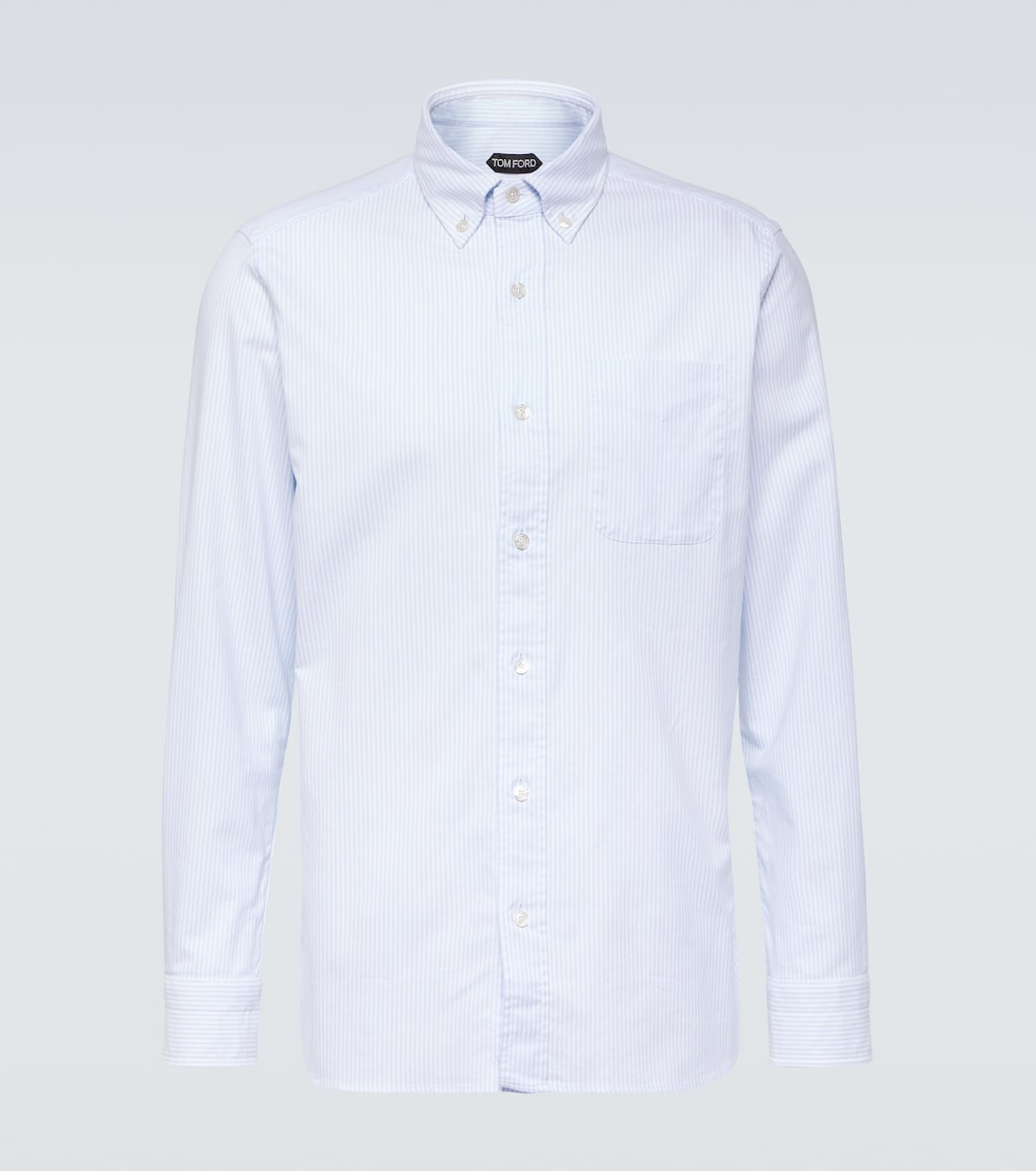 Camisa de popelín de algodón a rayas | Tom Ford