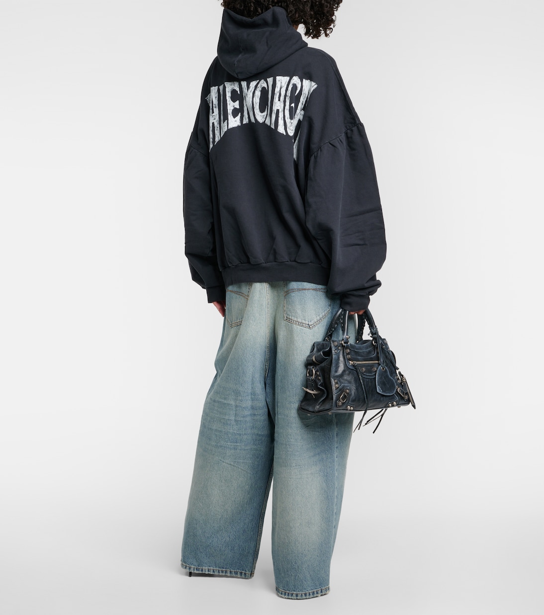 Felpa oversize in cotone con cappuccio | Balenciaga