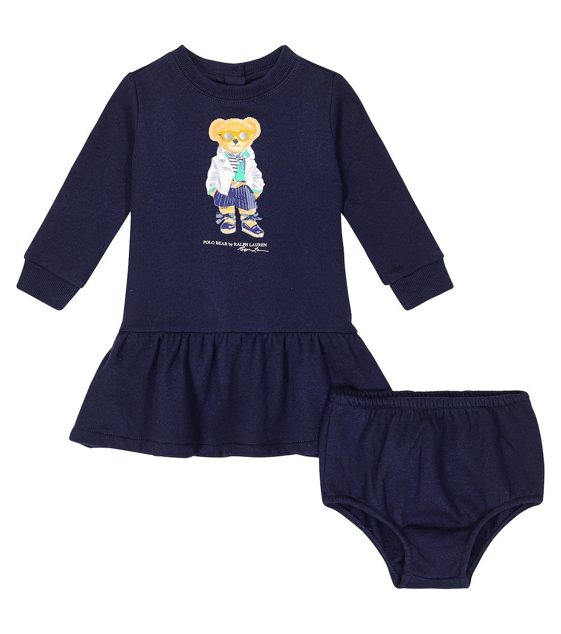 Baby cotton dress and bloomers set | Polo Ralph Lauren Kids
