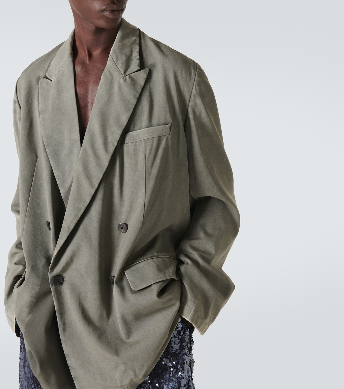 Oversized wool blazer sale