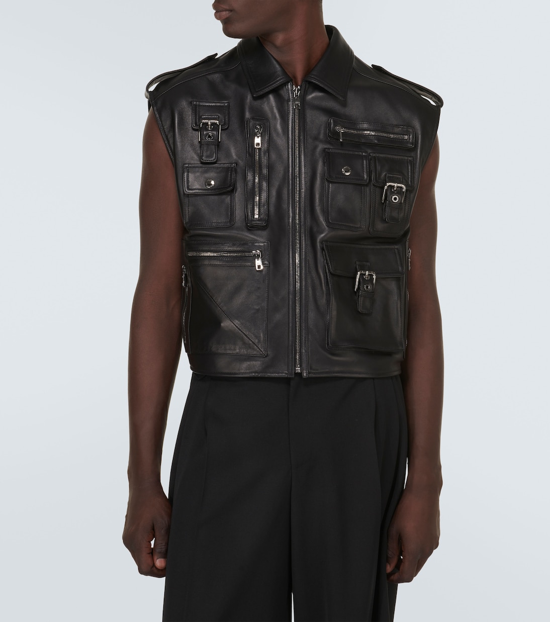 Weste aus Leder | Dolce&Gabbana