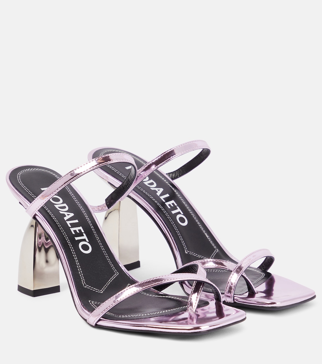 Angel A metallic leather mules | Nodaleto