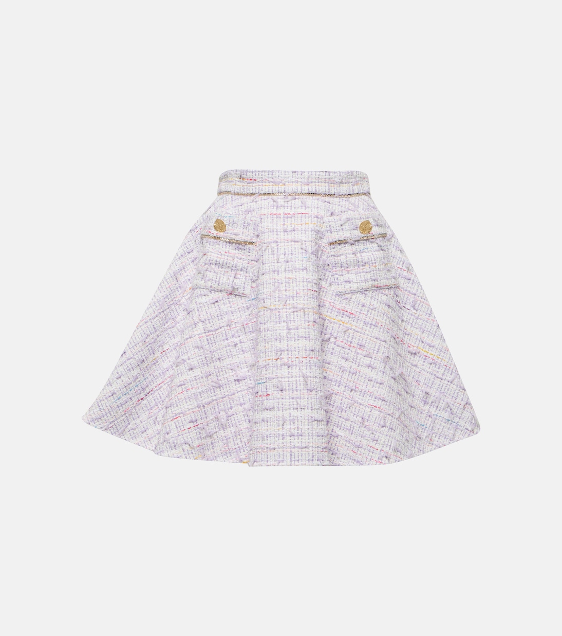 Mini-jupe en tweed de coton mélangé | Nina Ricci