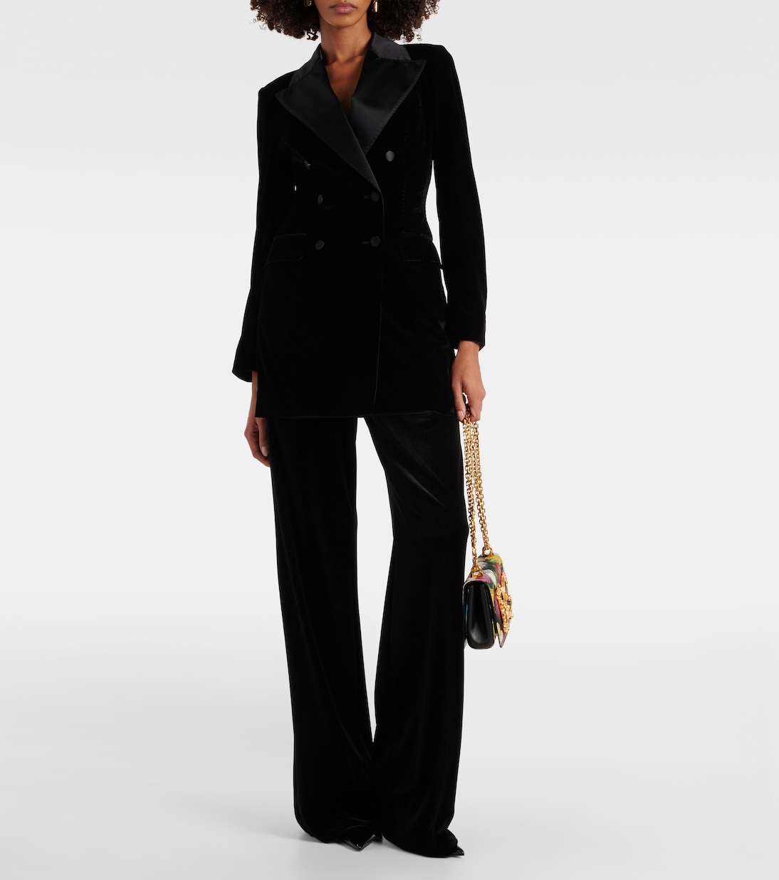 Double-breasted velvet blazer | Dolce&Gabbana