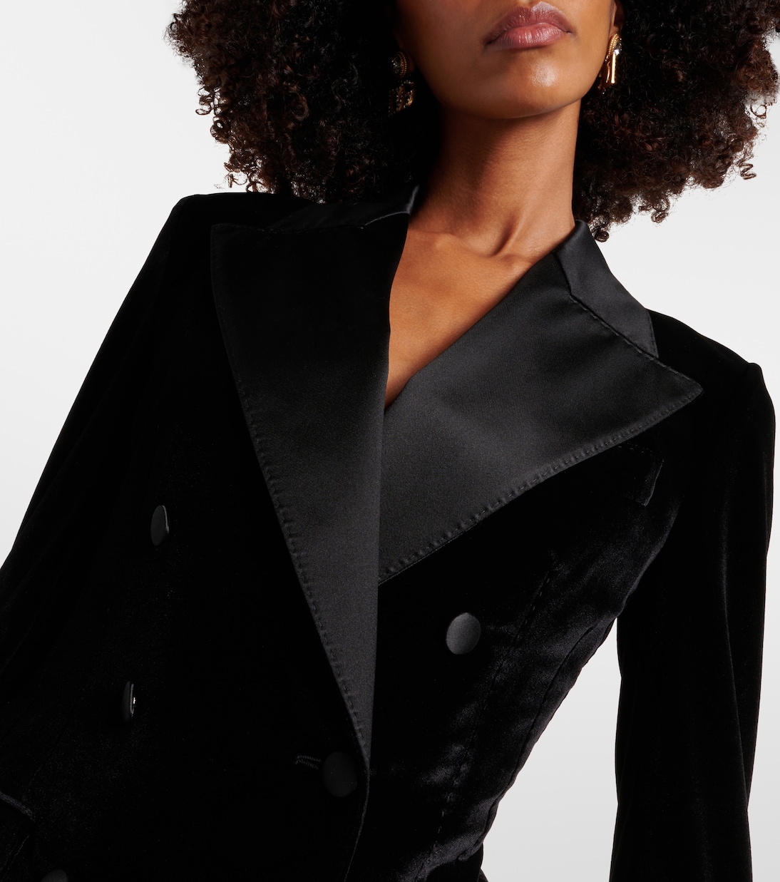 Double-breasted velvet blazer | Dolce&Gabbana