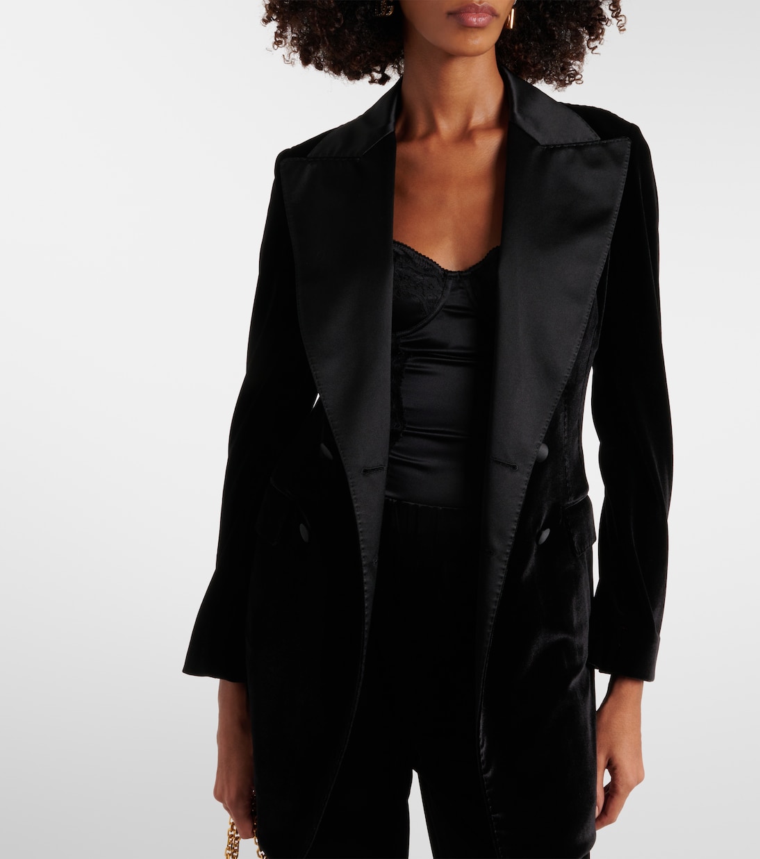 Double-breasted velvet blazer | Dolce&Gabbana
