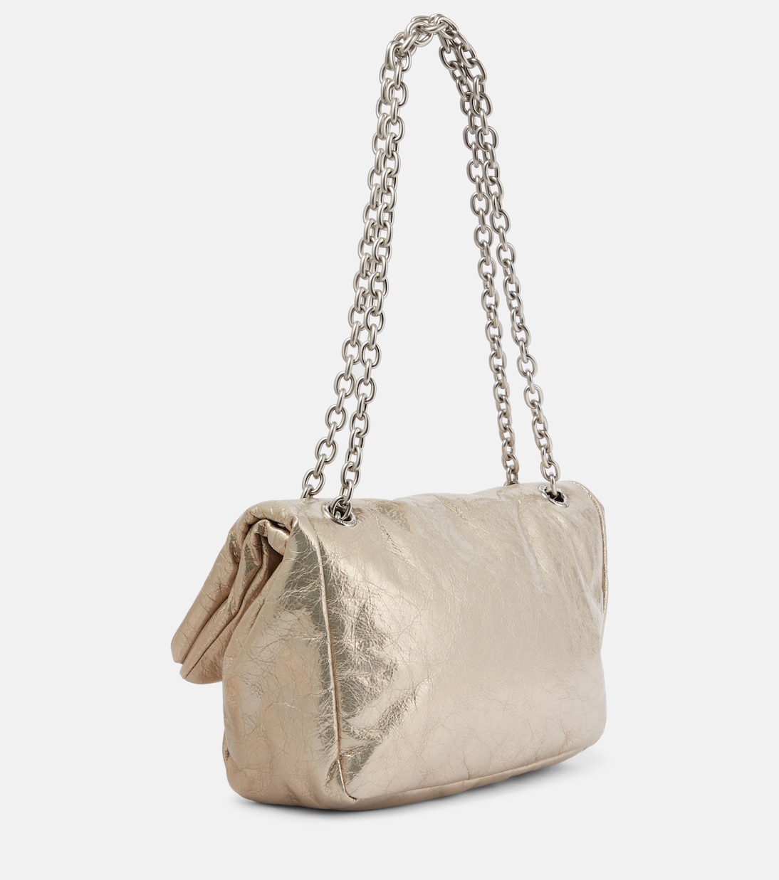 Borsa Monaco Small in pelle metallizzata | Balenciaga