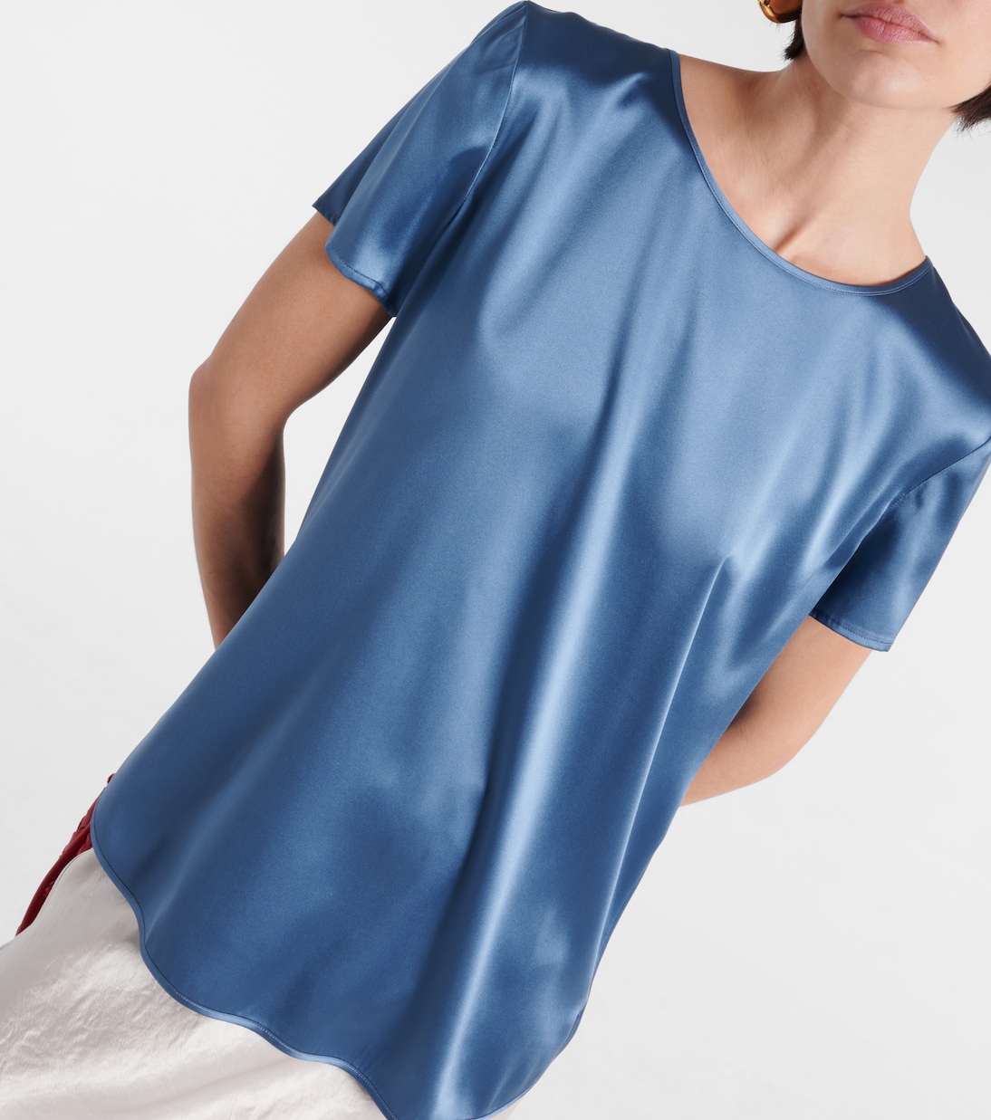 Leisure T-Shirt Cortona aus Satin | Max Mara