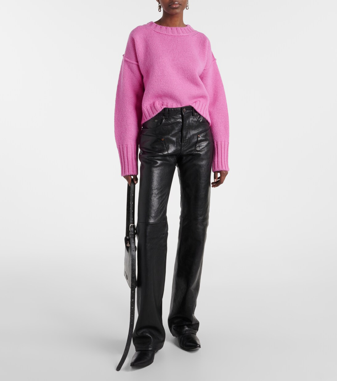 Jersey cropped Kryptona de lana | Acne Studios