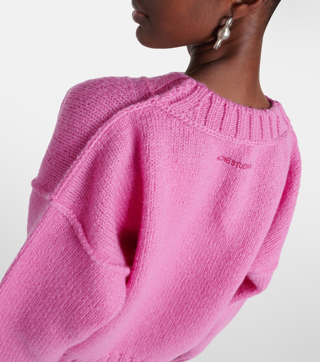 Jersey cropped Kryptona de lana | Acne Studios