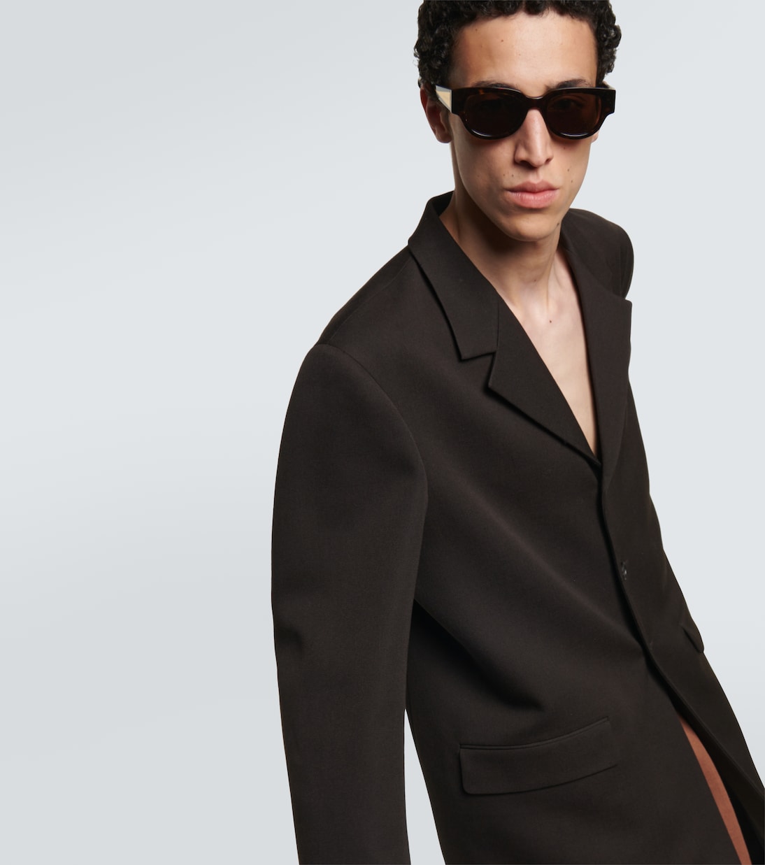 Tortoiseshell oval sunglasses | Bottega Veneta