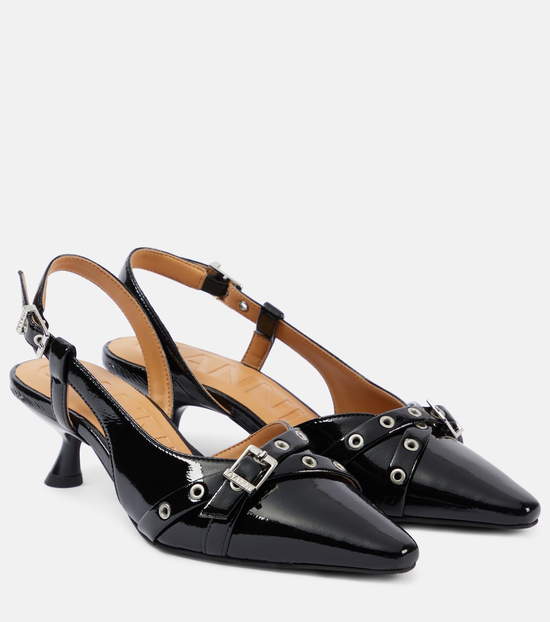 Escarpins en cuir synthétique | Ganni