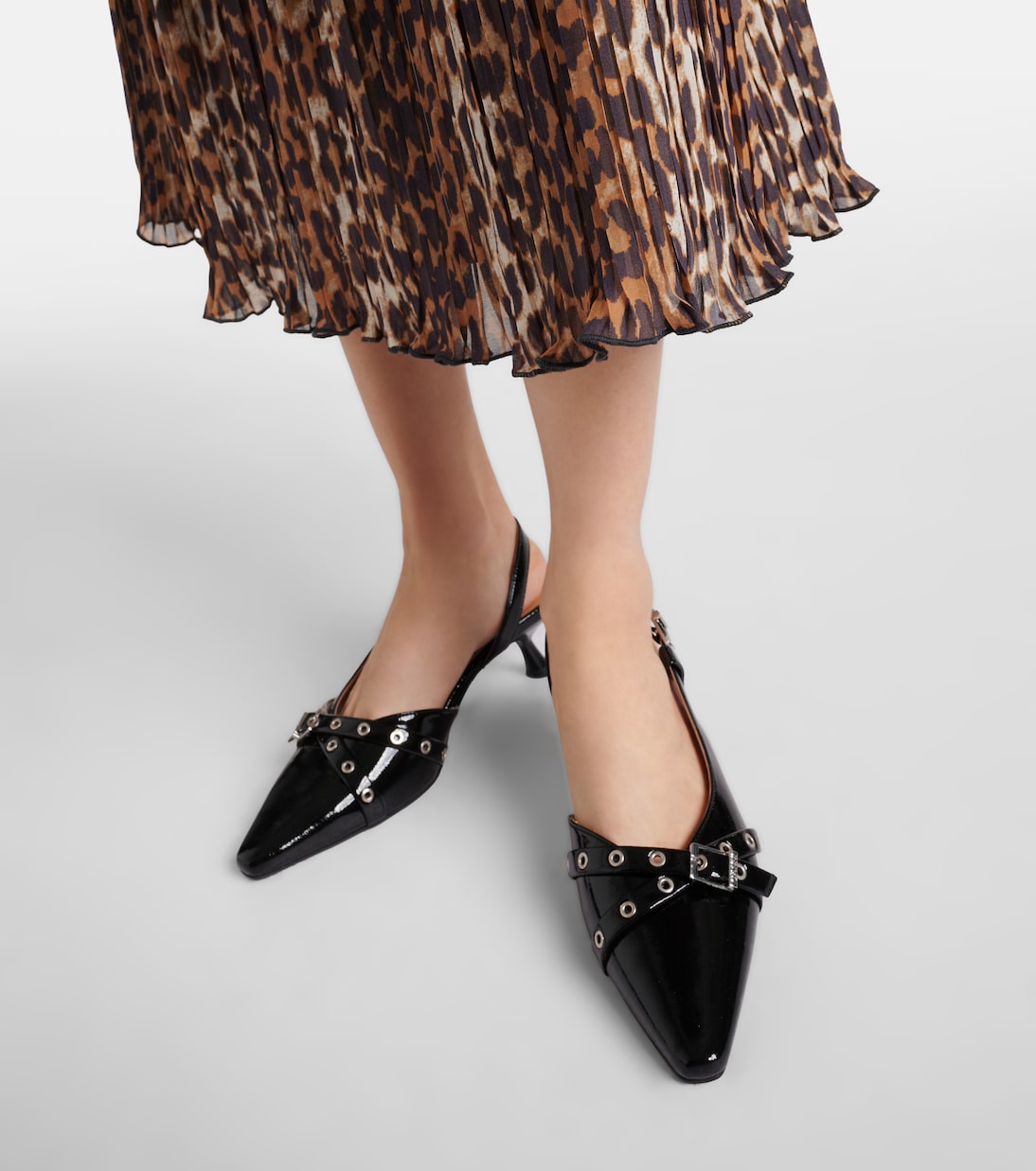 Escarpins en cuir synthétique | Ganni