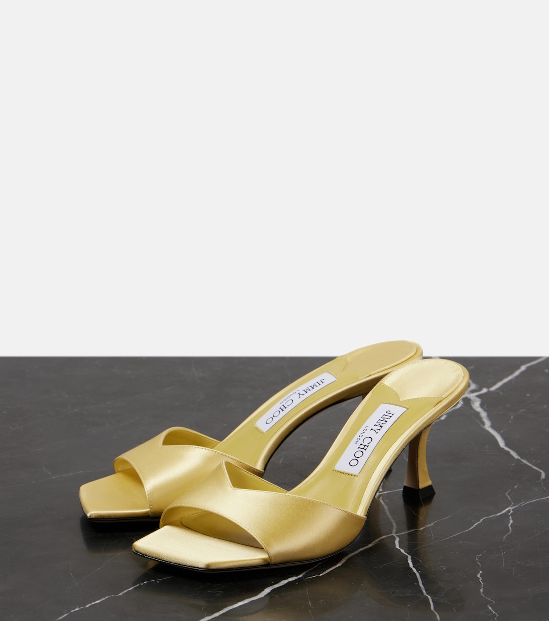 Skye 70 satin mules | Jimmy Choo