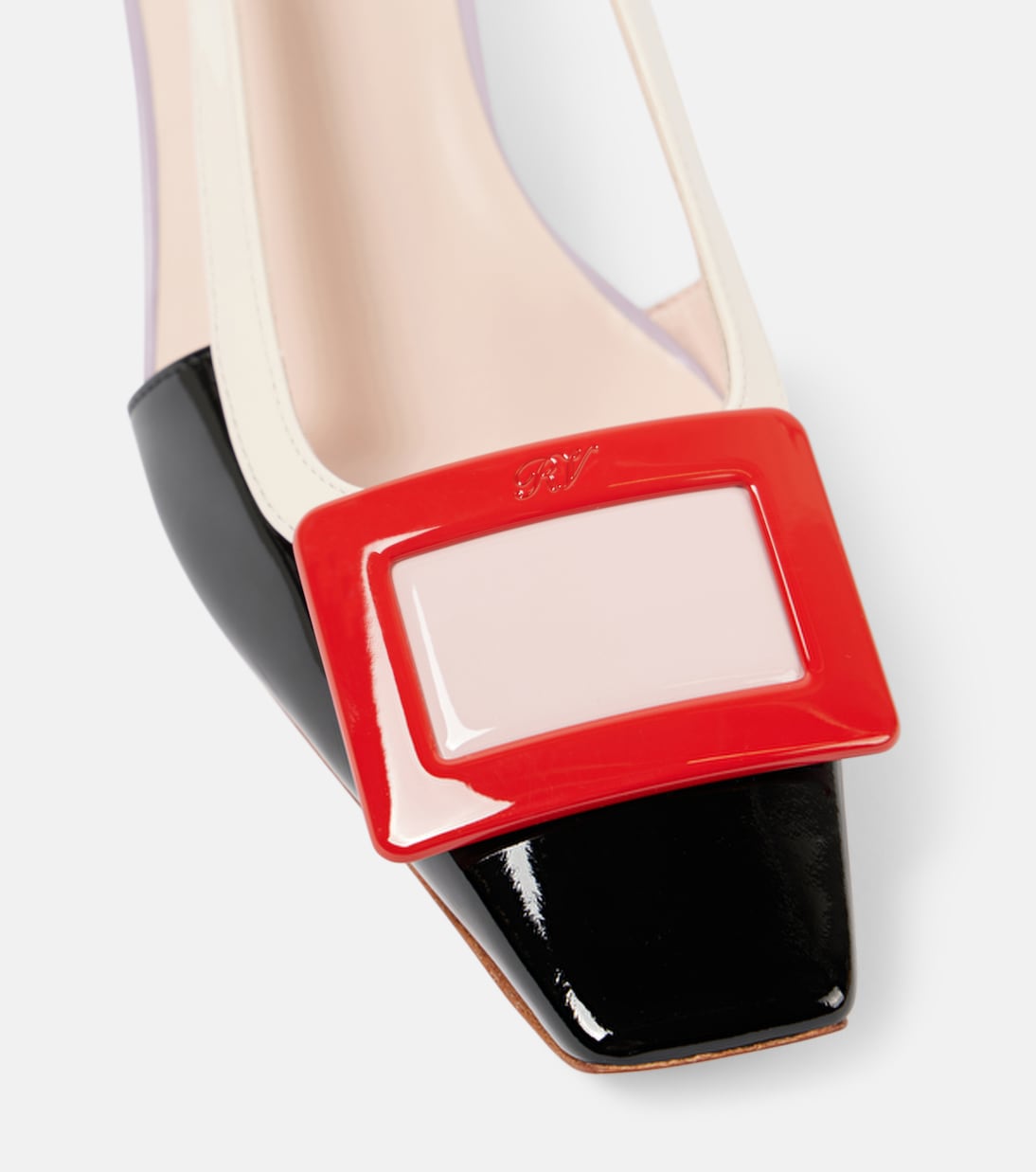 Belle Vivier 45 leather slingback pumps | Roger Vivier
