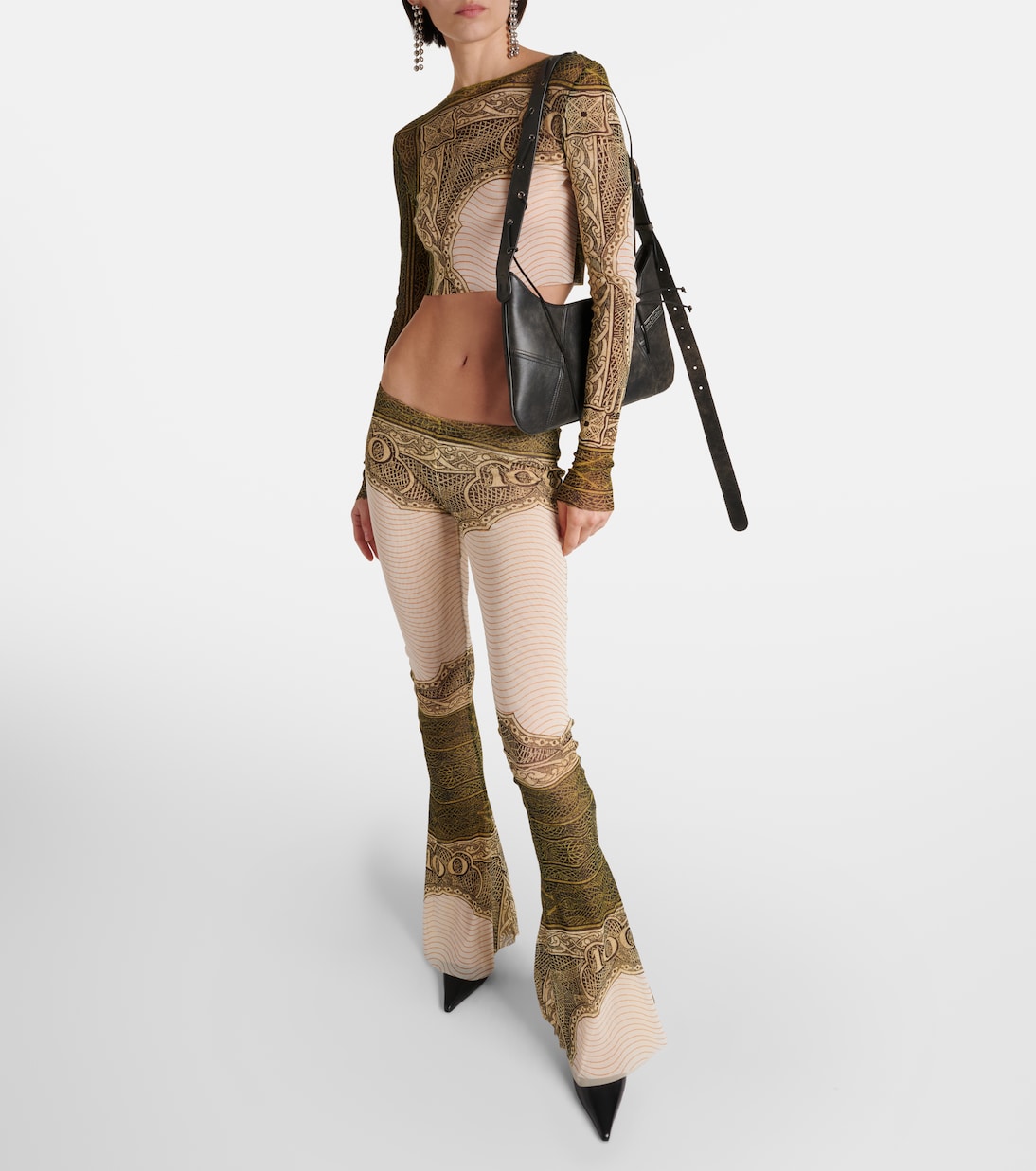 Printed flared pants | Jean Paul Gaultier