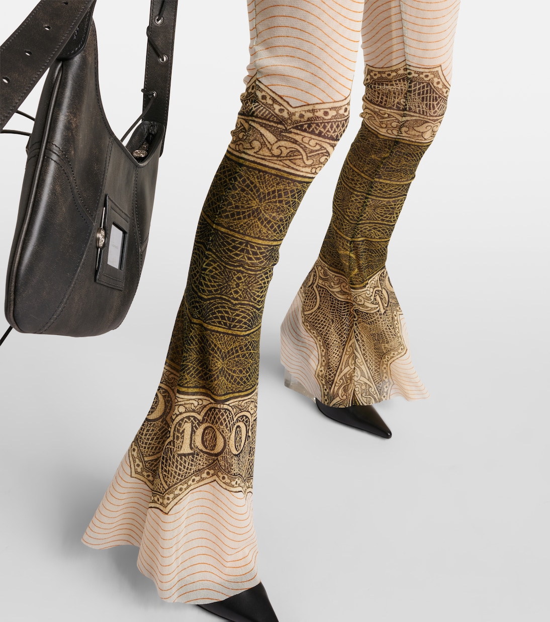 Printed flared pants | Jean Paul Gaultier