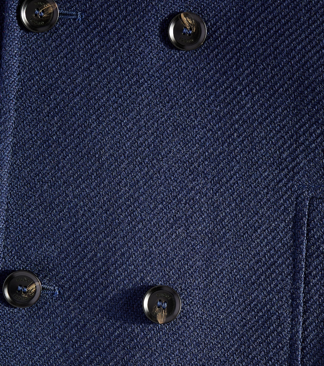 Web Stripe logo wool-blend coat | Gucci Kids