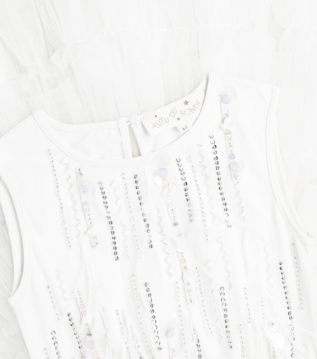 Kleid Dauphinette aus Jersey und Tüll mit Pailletten | Tutu Du Monde