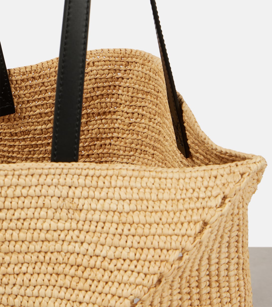 Cabas Paula’s Ibiza Puzzle Fold en raphia | Loewe