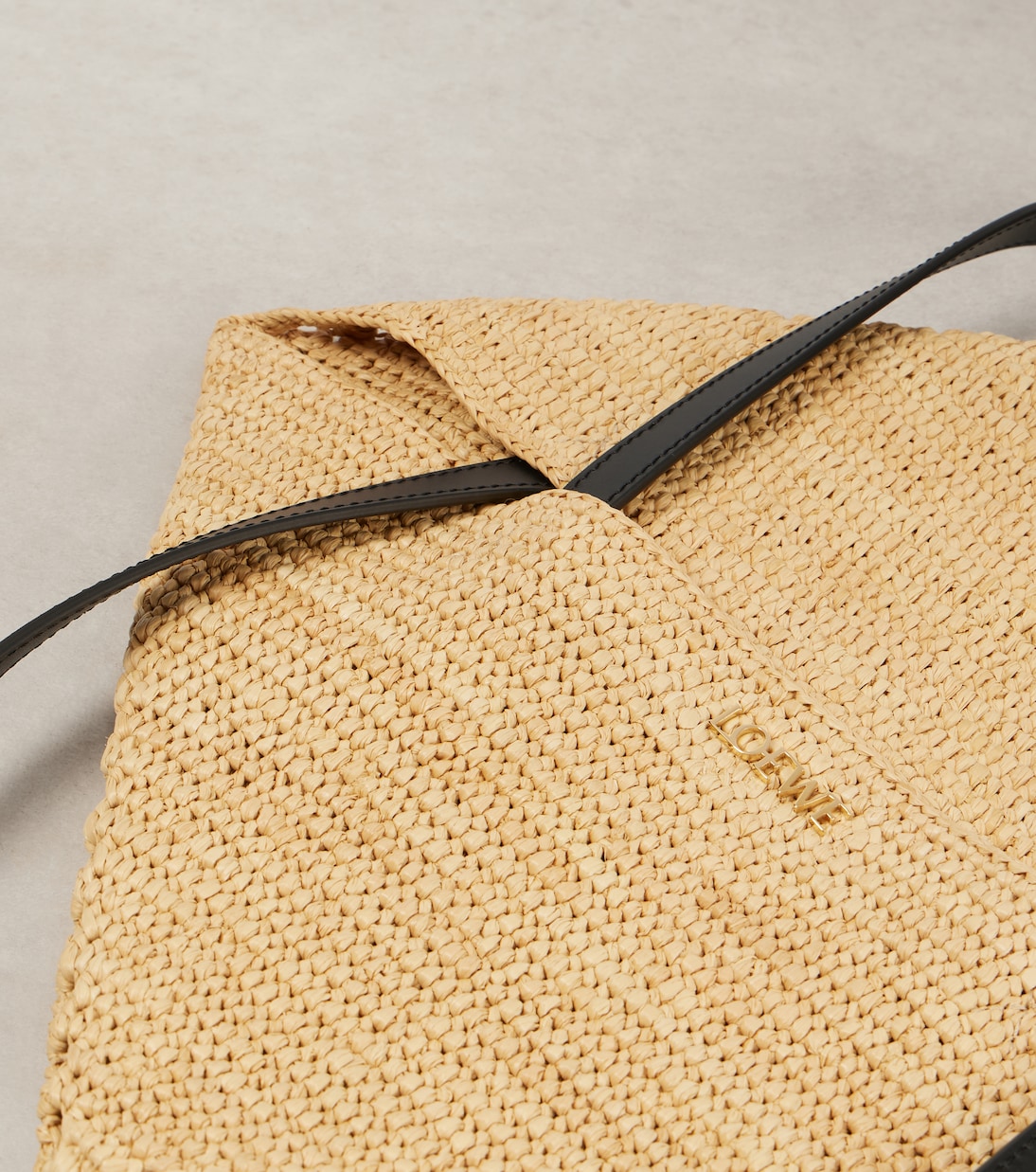 Cabas Paula’s Ibiza Puzzle Fold en raphia | Loewe
