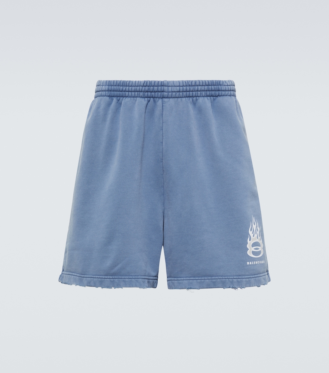 Political Campaign cotton fleece shorts | Balenciaga