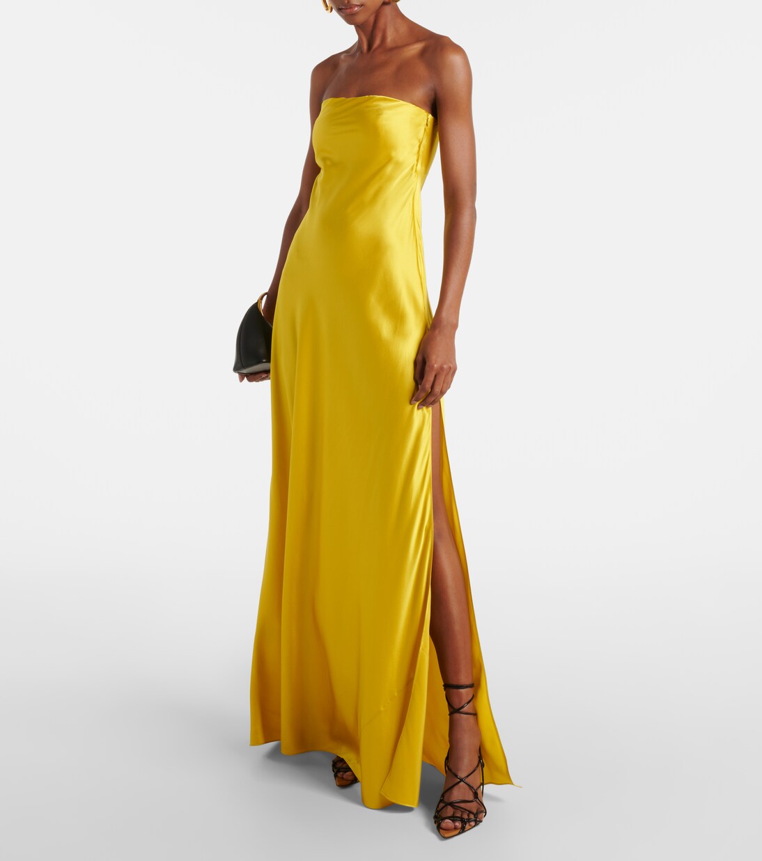 Filo strapless silk satin gown | Christopher Esber