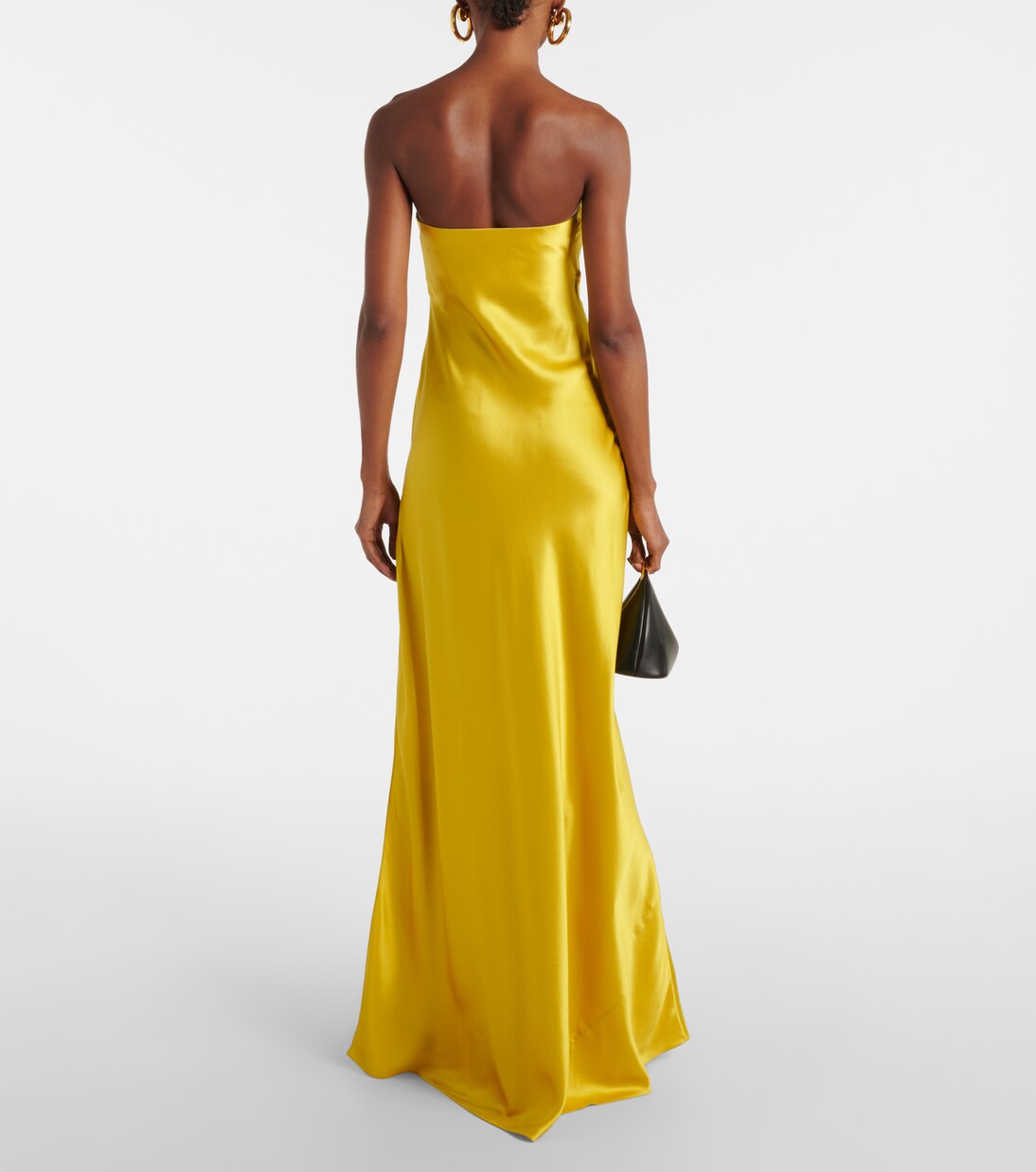 Filo strapless silk satin gown | Christopher Esber