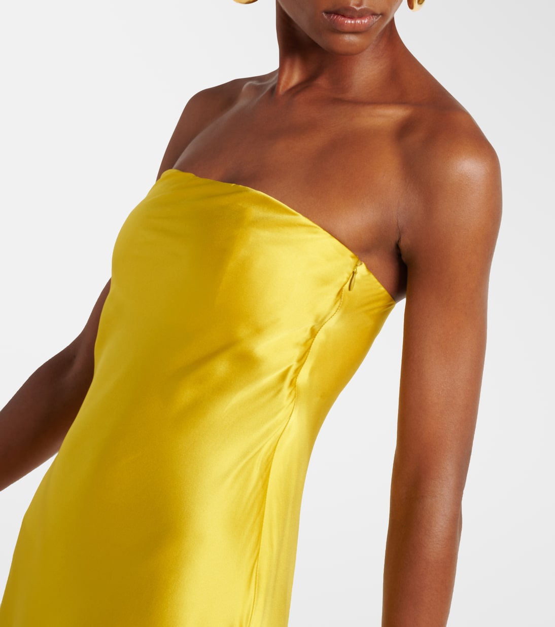 Filo strapless silk satin gown | Christopher Esber