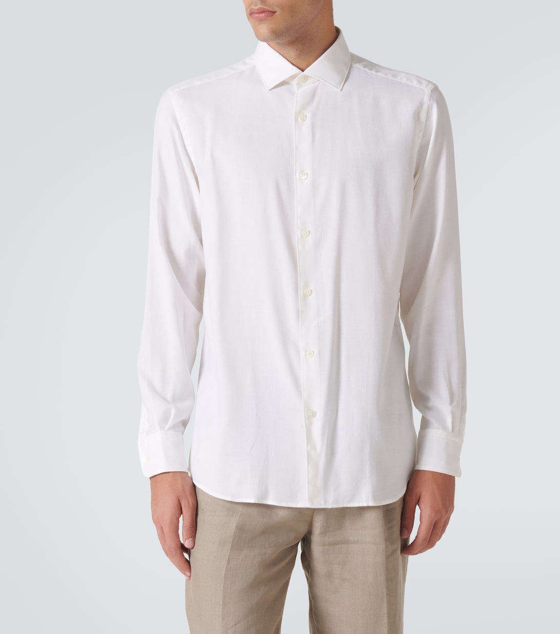 Camicia Cashco in cotone e cashmere | Zegna