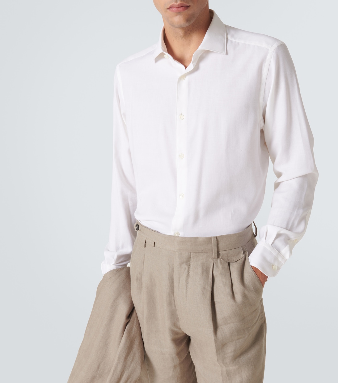 Camicia Cashco in cotone e cashmere | Zegna