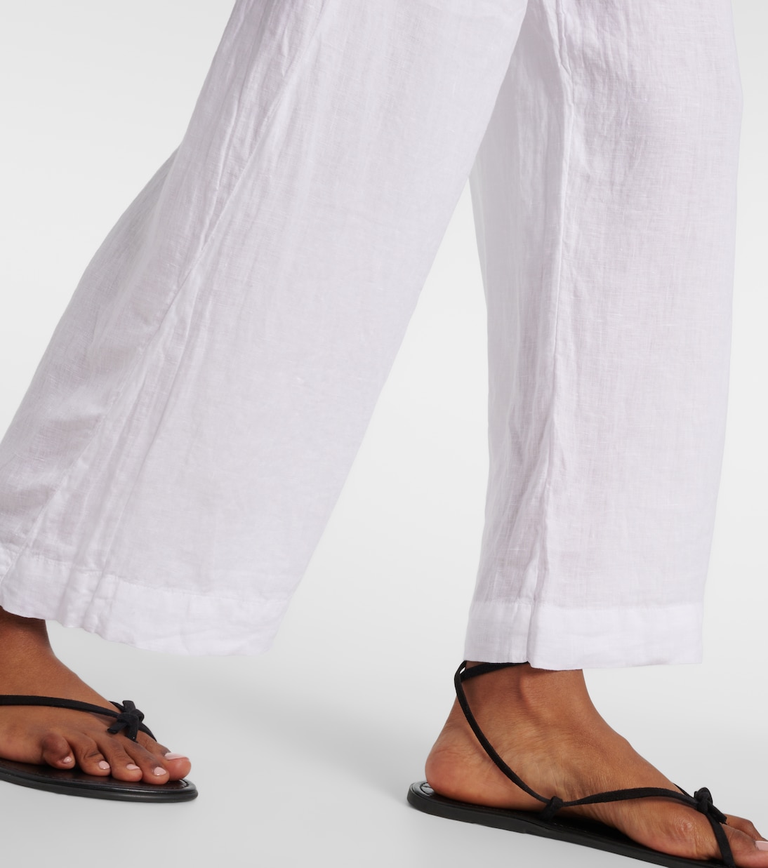 Weite Hose Lola aus Leinen | Velvet